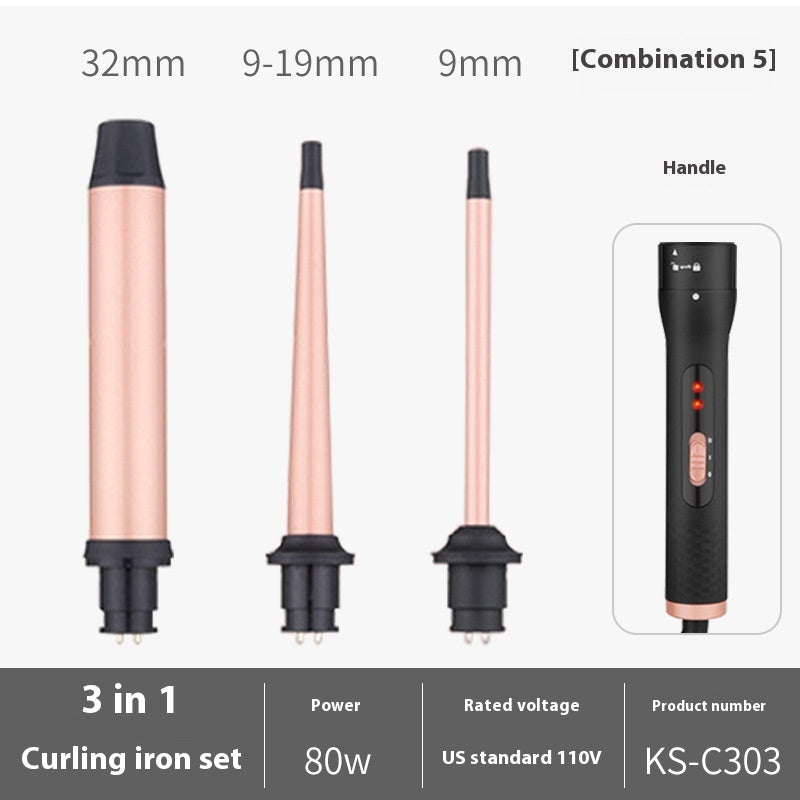 Three-in-one Hair Curler