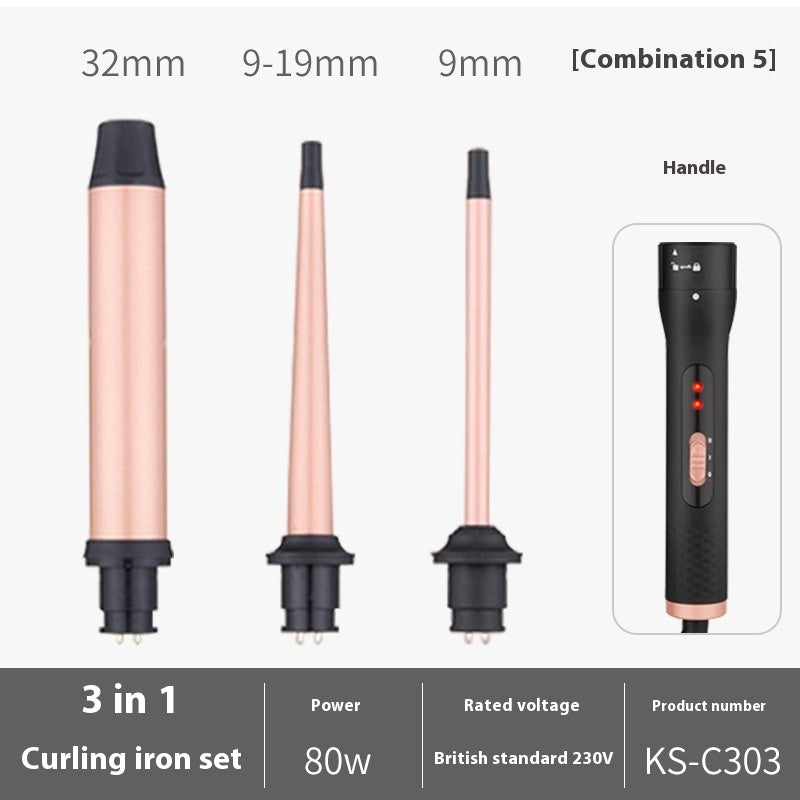 Three-in-one Hair Curler